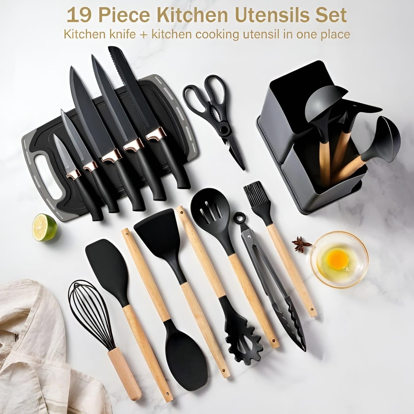 19pc Kitchen Utensils Set