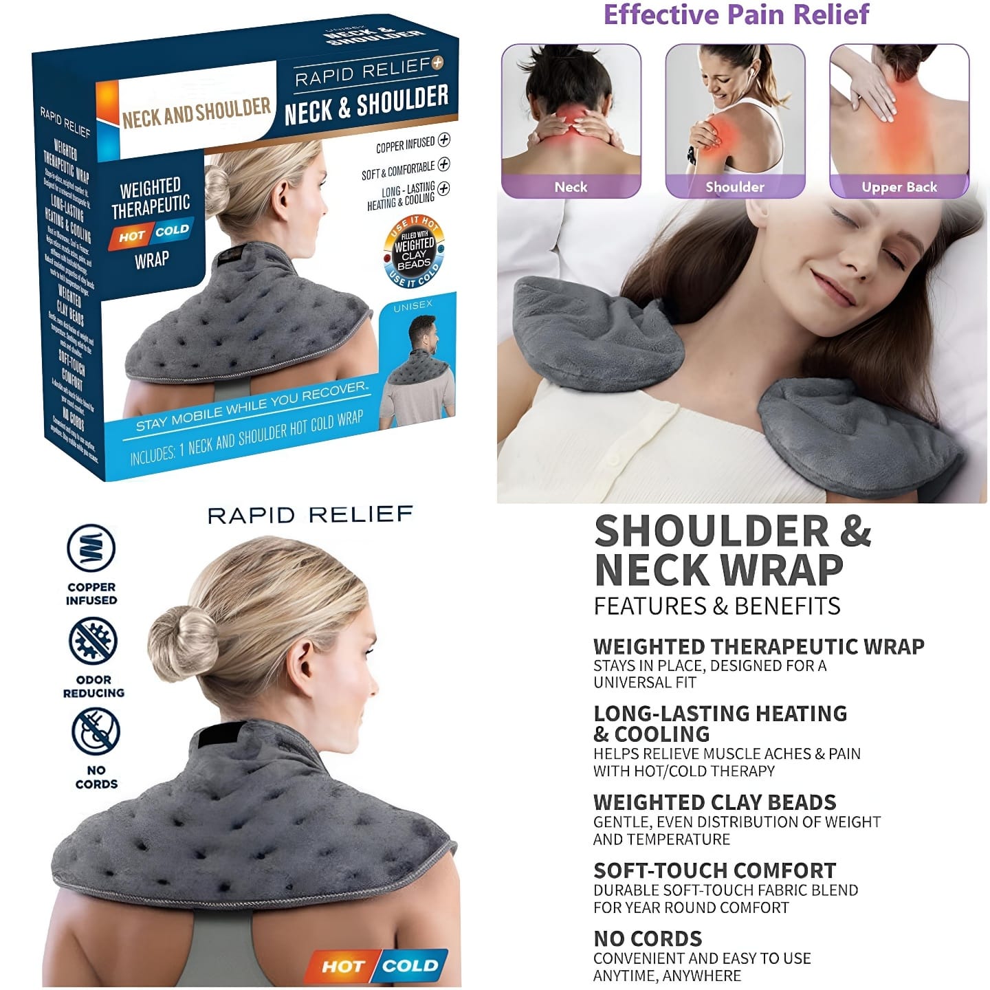 Rapid Relief Neck and Shoulder Wrap
