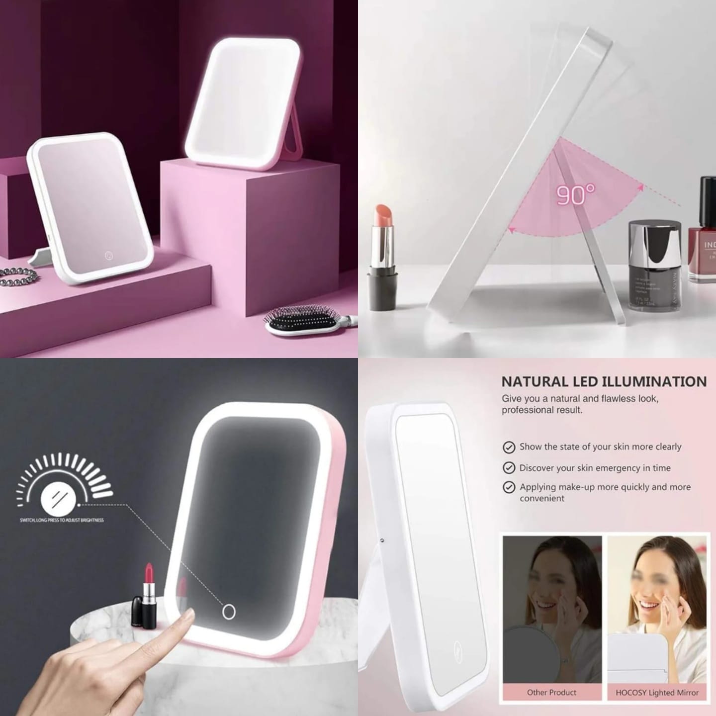 Rechargeable Makeup Mirror