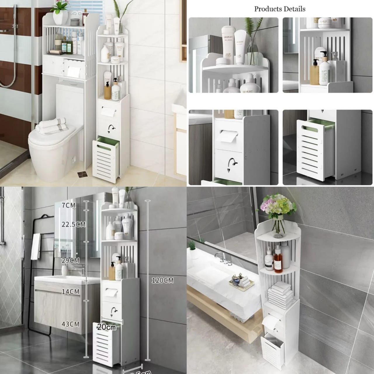 Slim Corner Cabinet