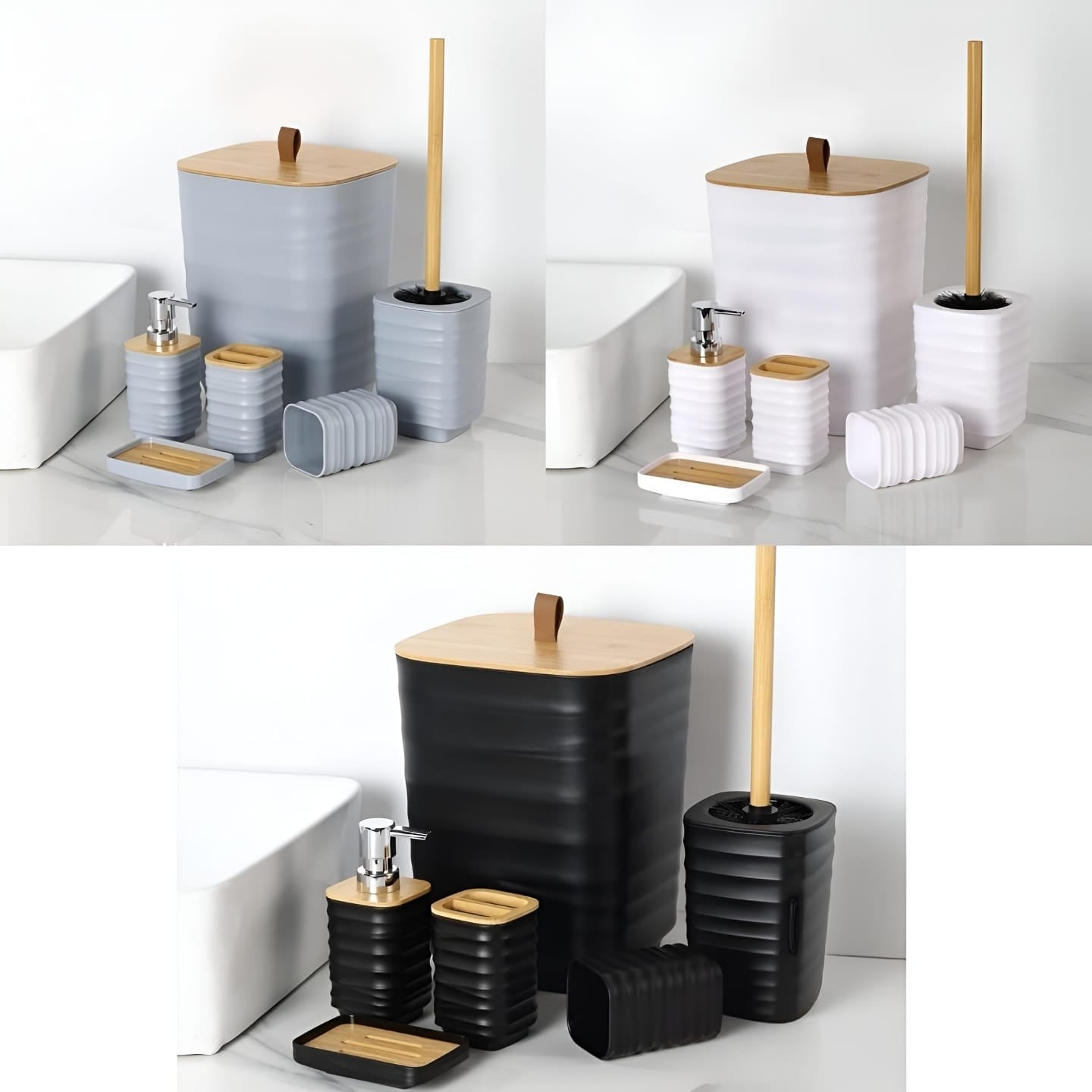 6pc Bathroom Set