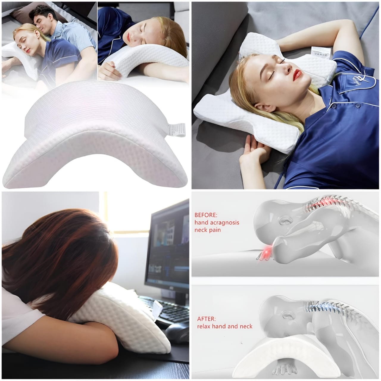 Curved Pressure Free Pillow F299