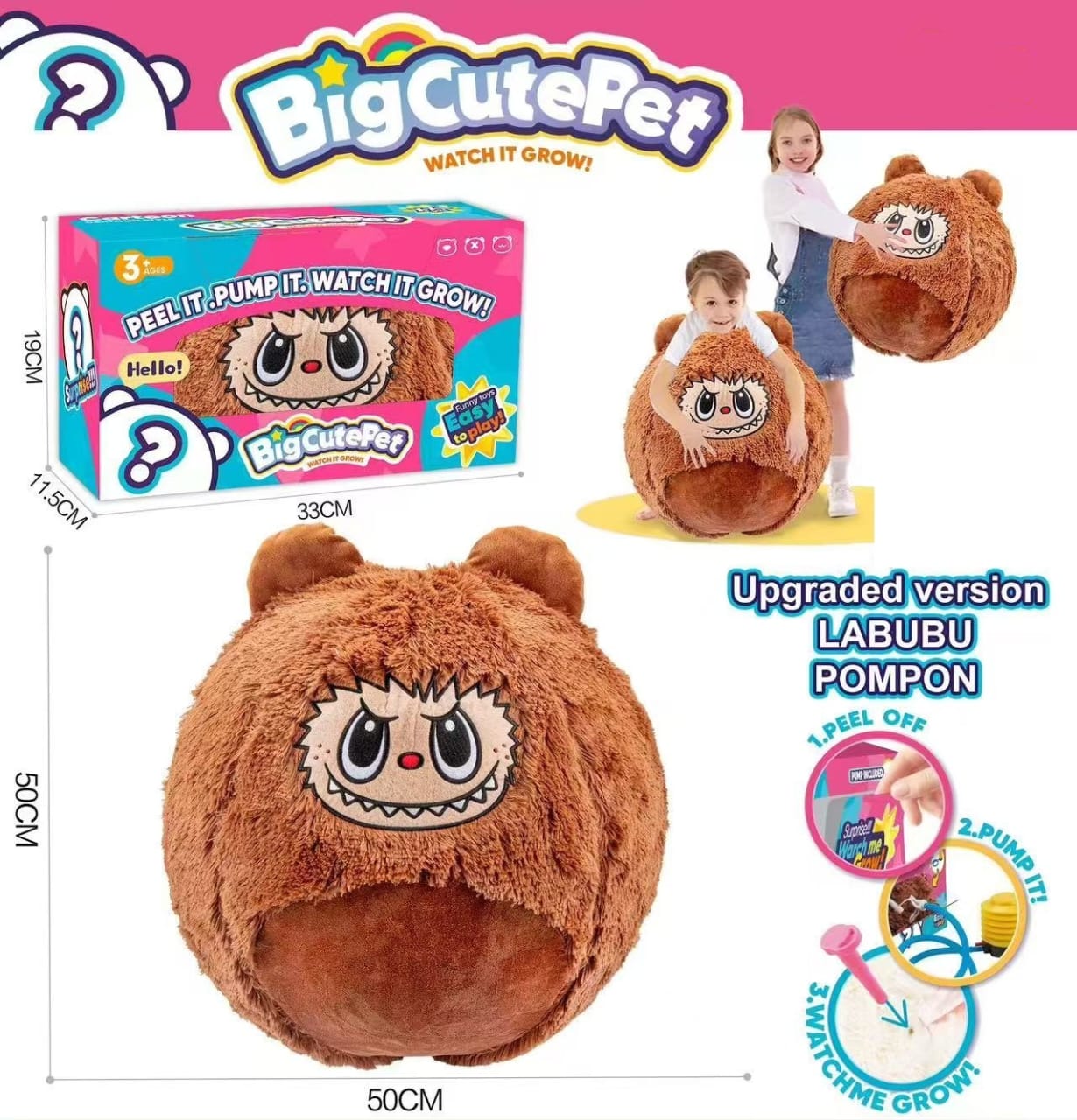 Labubu Big Cute Pet