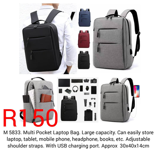 Multi Pocket Laptop Bag