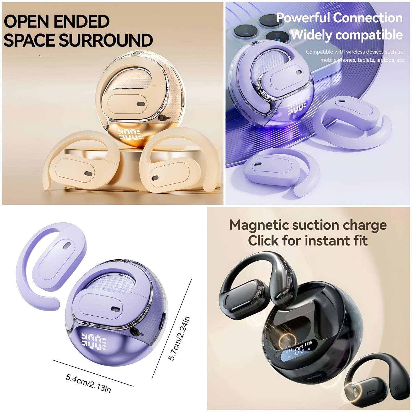 Open Ear Wireless Earbuds