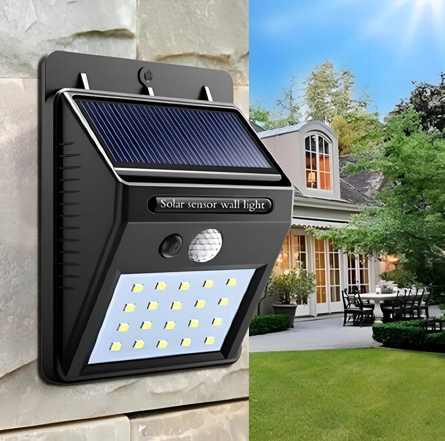 Solar Motion Sensor Wall Light