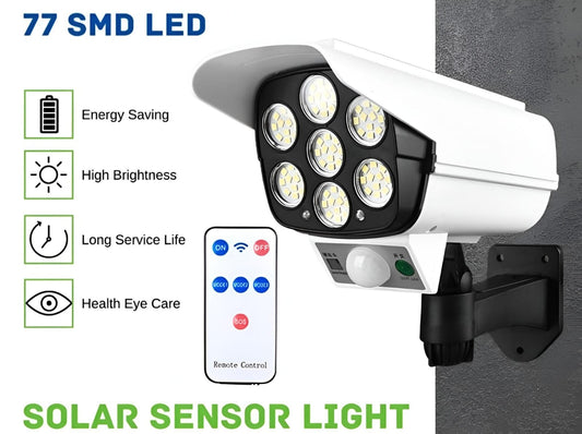 Solar Sensor Light With Remote