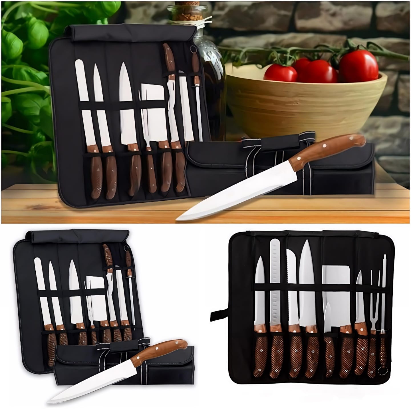 Kitchen Knife Set With Carrybag